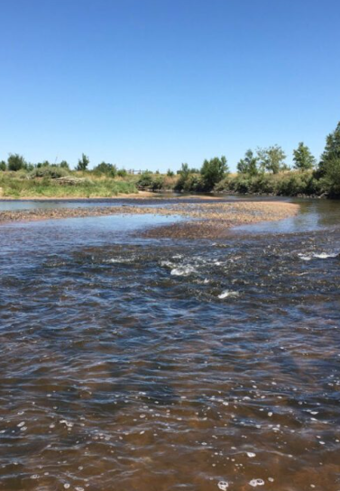 South Platte River facing South